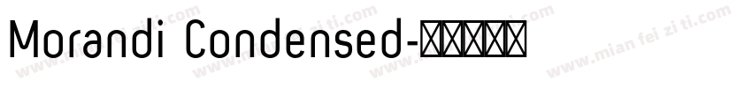 Morandi Condensed字体转换